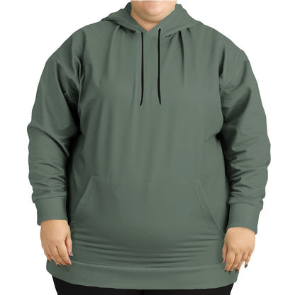 Medium Neutral Green Hoodie PLUS (G-NE-ME) - Woman Front PLUS