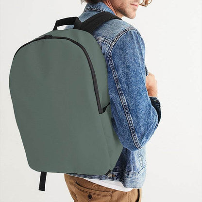 Medium Neutral Green Waterproof Backpack (BGG2-NE-ME) - Man CloseUp