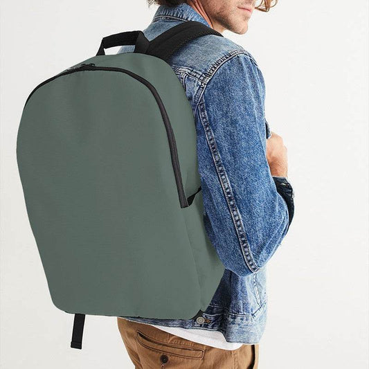 Medium Neutral Green Waterproof Backpack (BGG2-NE-ME) - Man CloseUp