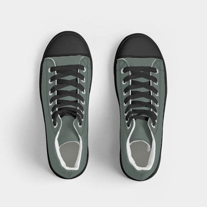 Medium Neutral Green Women's High-Top Canvas Sneakers (BGG2-NE-ME) - Top