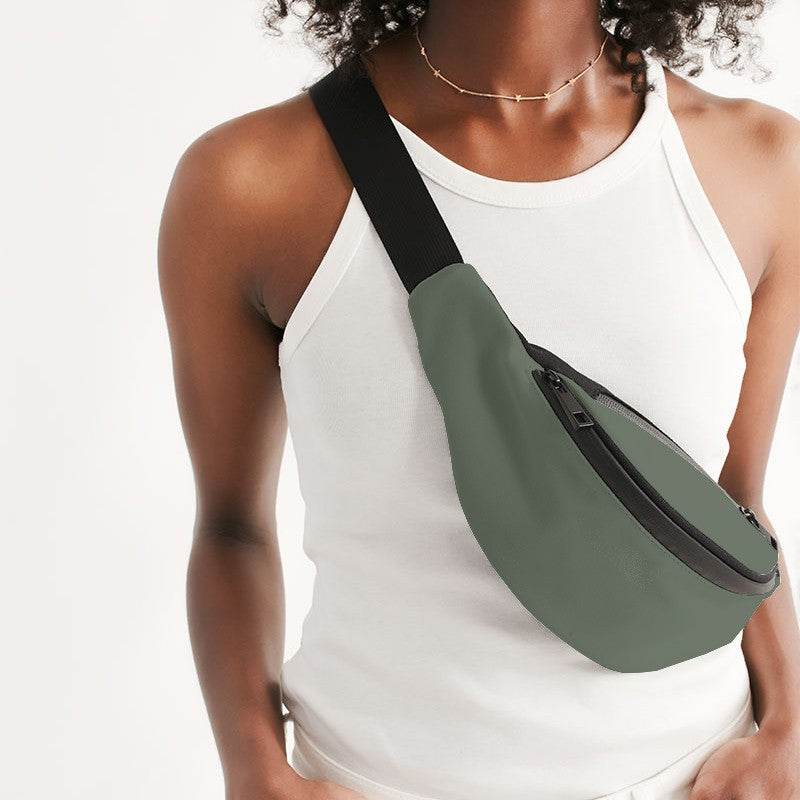Medium Neutral Lime Belt Bag (GL2-NE-ME) - Woman Front CloseUp