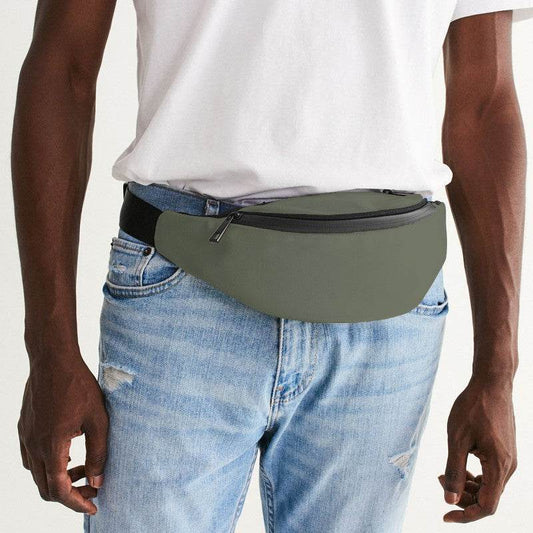 Medium Neutral Lime Belt Bag (L-NE-ME) - Man Front CloseUp