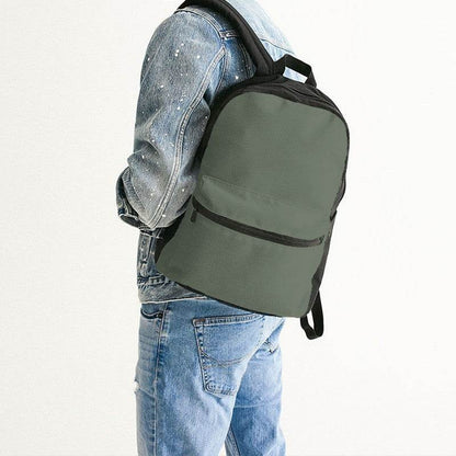 Medium Neutral Lime Canvas Backpack (GL2-NE-ME) - Man Back CloseUp