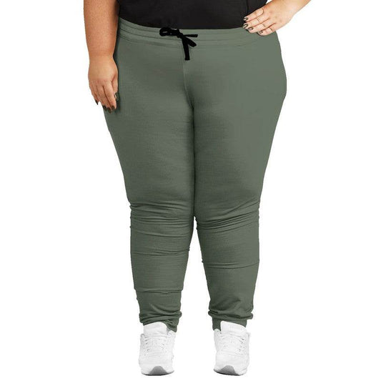 Medium Neutral Lime Joggers PLUS (GL2-NE-ME) - Woman Front PLUS