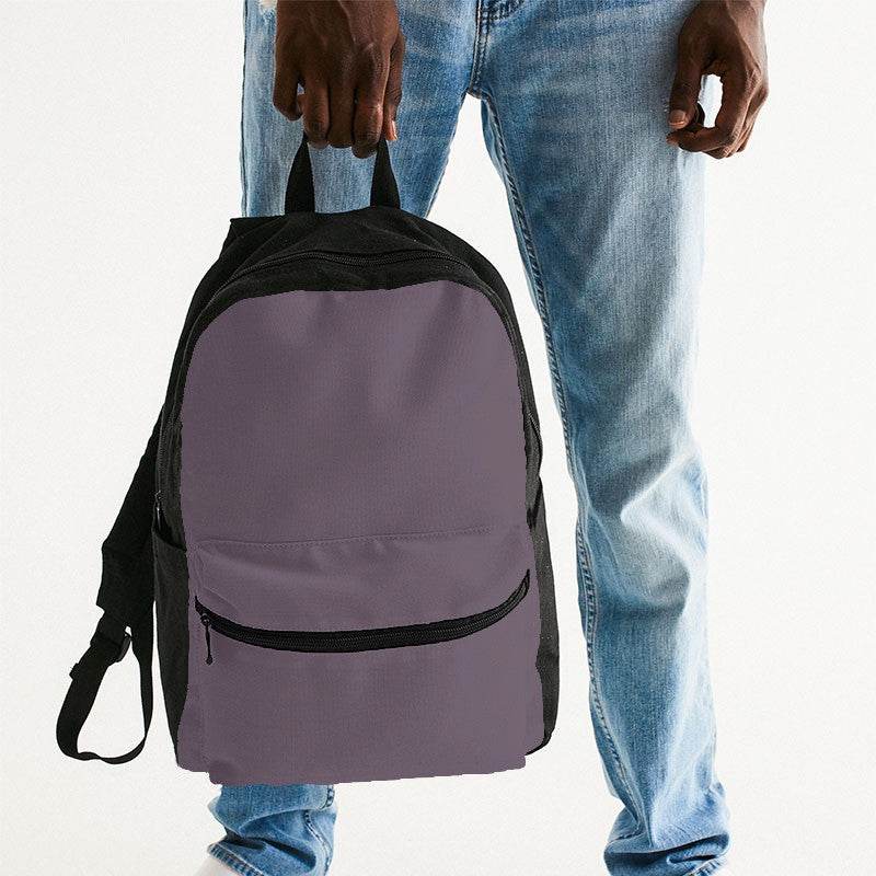 Medium Neutral Magenta Canvas Backpack (M-NE-ME) - Man Holding