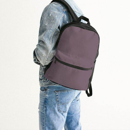Medium Neutral Magenta Canvas Backpack (PIM2-NE-ME) - Man Back CloseUp
