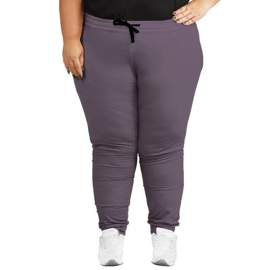 Medium Neutral Magenta Joggers PLUS (M-NE-ME) - Woman Front PLUS