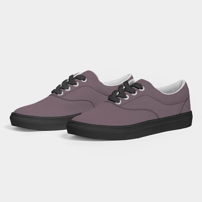 Medium Neutral Magenta Men's Canvas Sneakers (PIM2-NE-ME) - Side 3