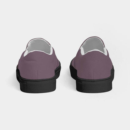 Medium Neutral Magenta Men's Slip-On Canvas Sneakers (PIM2-NE-ME) - Back