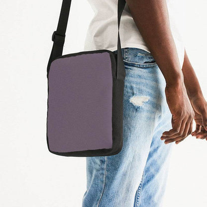 Medium Neutral Magenta Messenger Pouch (M-NE-ME) - Man Side CloseUp