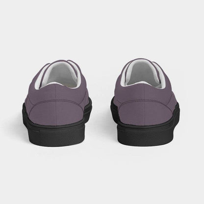 Medium Neutral Magenta Women's Canvas Sneakers (M-NE-ME) - Back