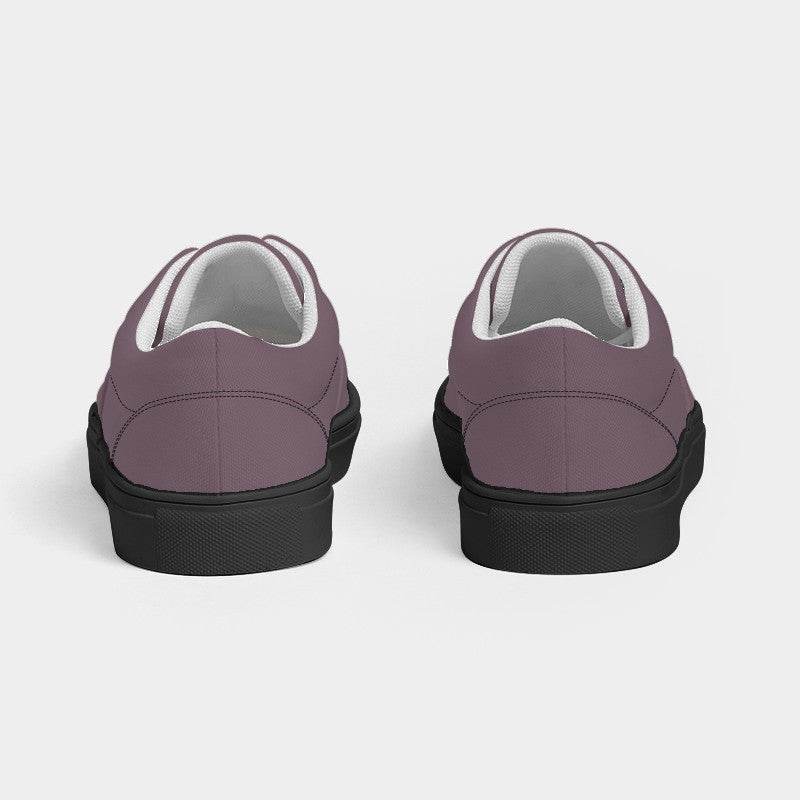 Medium Neutral Magenta Women's Canvas Sneakers (PIM2-NE-ME) - Back