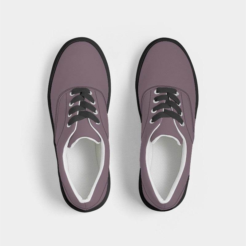 Medium Neutral Magenta Women's Canvas Sneakers (PIM2-NE-ME) - Top