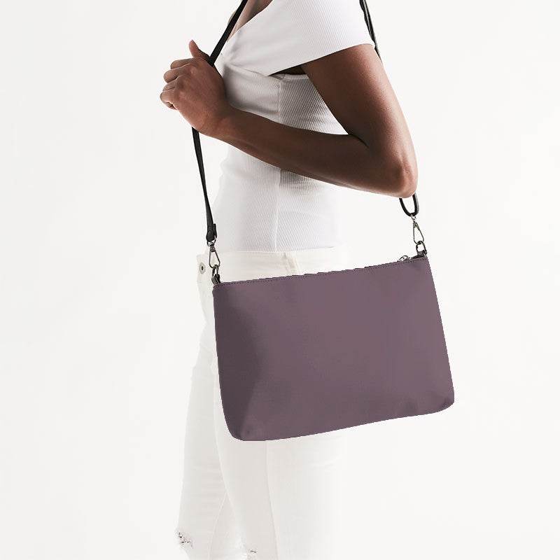 Medium Neutral Magenta Zip Pouch (PIM2-NE-ME) - Side CloseUp