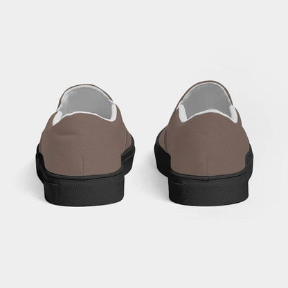 Medium Neutral Orange Women's Slip-On Canvas Sneakers (OR2-NE-ME) - Back