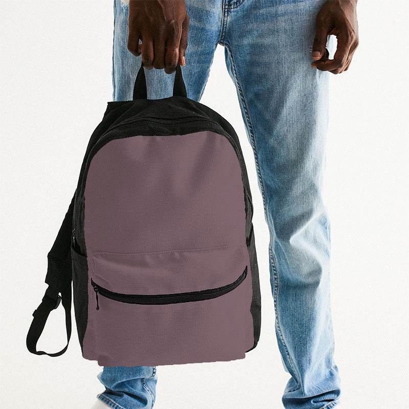 Medium Neutral Pink Canvas Backpack (PI-NE-ME) - Man Holding
