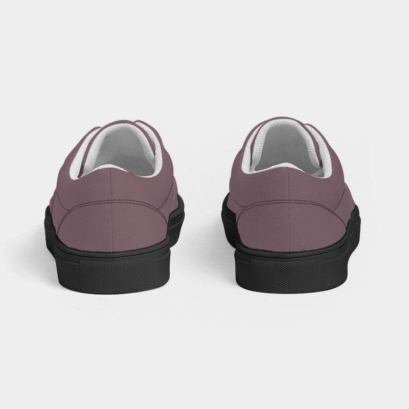 Medium Neutral Pink Women's Canvas Sneakers (PI-NE-ME) - Back