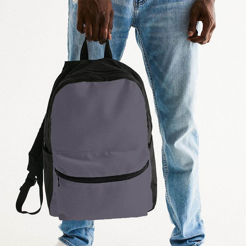 Medium Neutral Purple Canvas Backpack (PU-NE-ME) - Man Holding