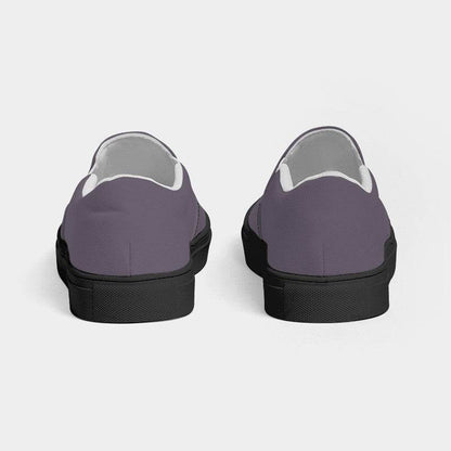 Medium Neutral Purple Men's Slip-On Canvas Sneakers (MPU2-NE-ME) - Back