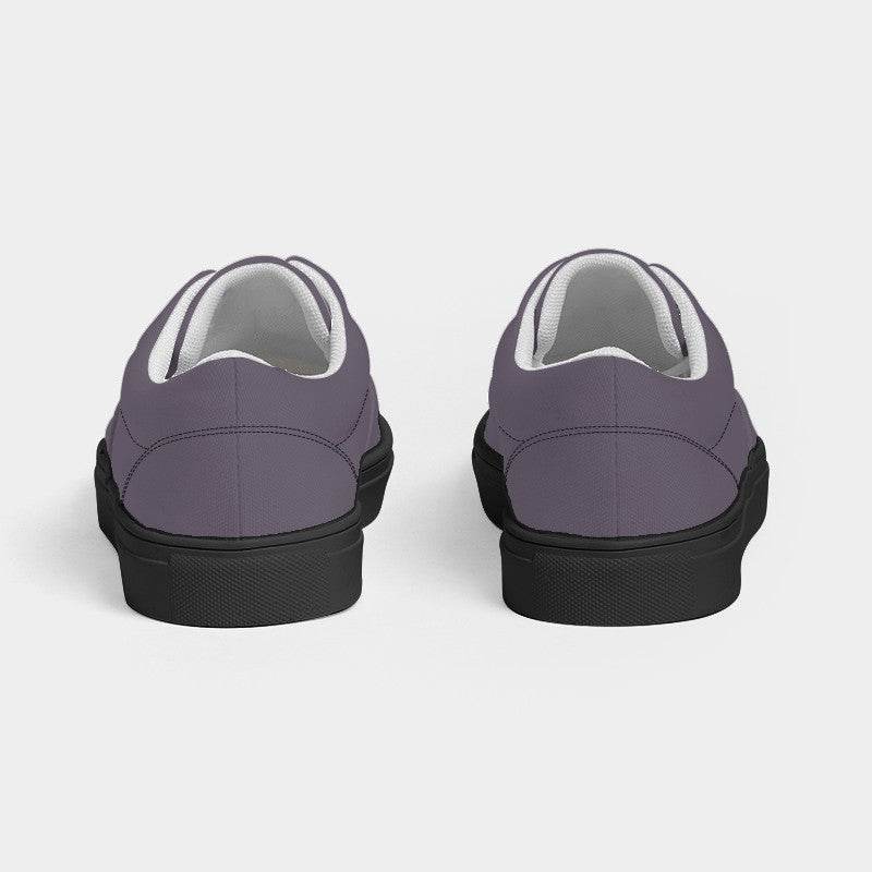 Medium Neutral Purple Women's Canvas Sneakers (MPU2-NE-ME) - Back