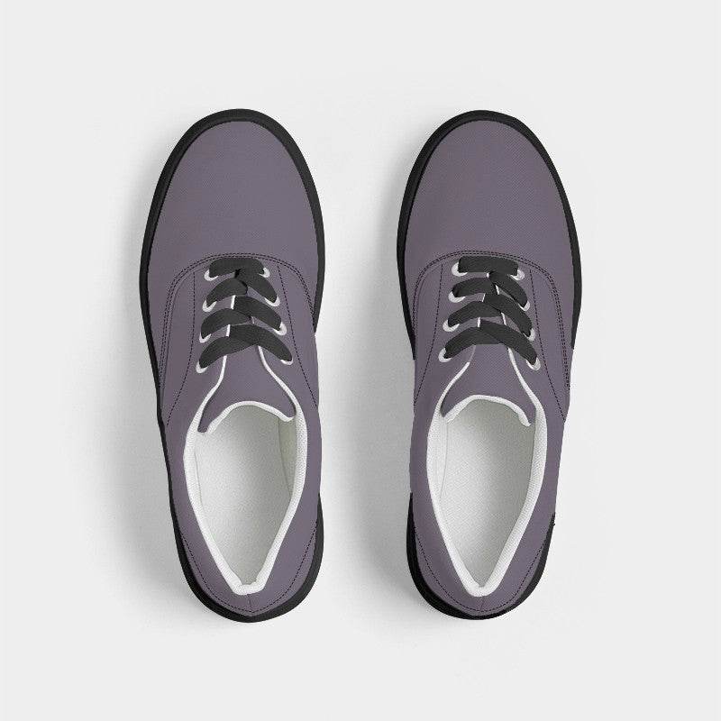 Medium Neutral Purple Women's Canvas Sneakers (MPU2-NE-ME) - Top