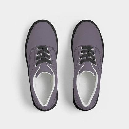 Medium Neutral Purple Women's Canvas Sneakers (MPU2-NE-ME) - Top