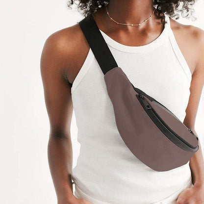 Medium Neutral Red Belt Bag (R-NE-ME) - Woman Front CloseUp