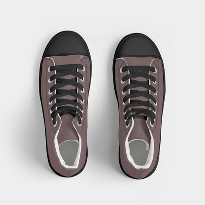 Medium Neutral Red Women's High-Top Canvas Sneakers (RPI2-NE-ME) - Top