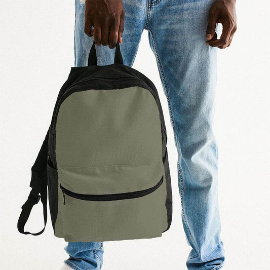 Medium Neutral Yellow Canvas Backpack (LY2-NE-ME) - Man Holding