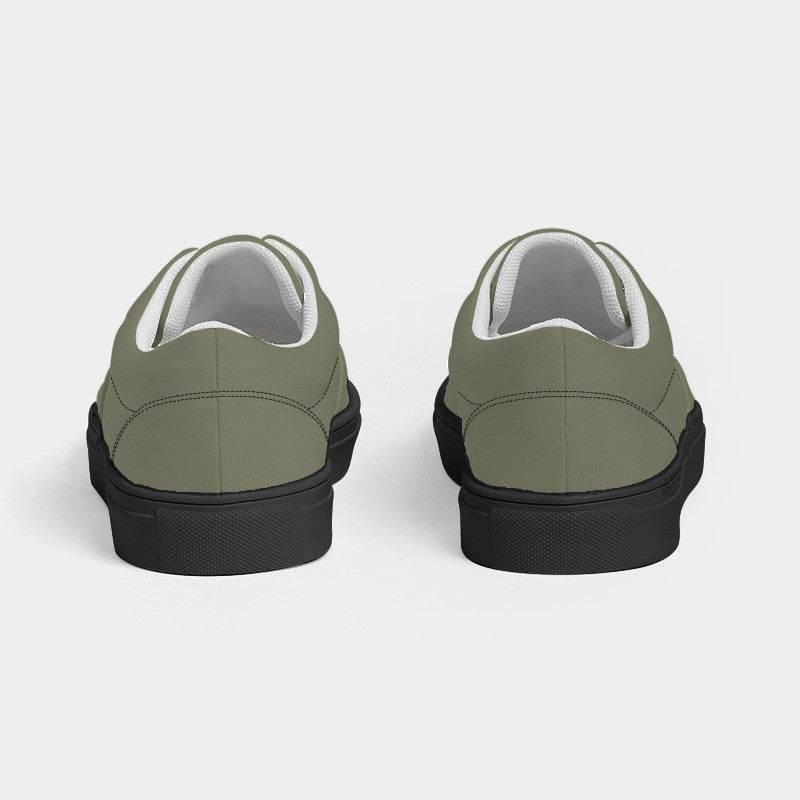 Medium Neutral Yellow Men's Canvas Sneakers (LY2-NE-ME) - Back