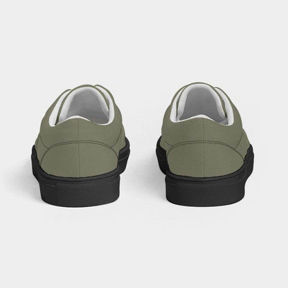 Medium Neutral Yellow Men's Canvas Sneakers (LY2-NE-ME) - Back