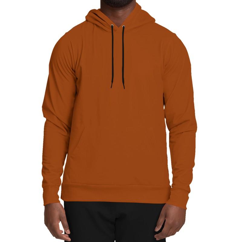 Medium Orange Hoodie (C0M75Y100K45) - Man Front