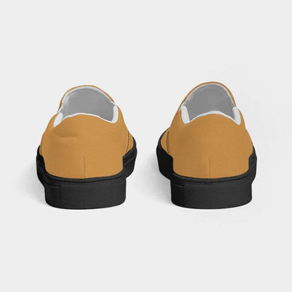 Medium Orange Men's Slip-On Canvas Sneakers (YO3-ME-ME) - Back