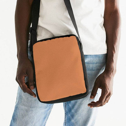 Medium Orange Messenger Pouch (OR1-ME-ME) - Man Front CloseUp