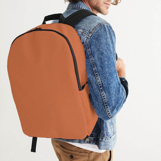 Medium Orange Waterproof Backpack (OR2-ME-ME) - Man CloseUp