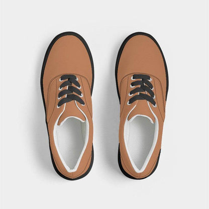 Medium Orange Women's Canvas Sneakers (OR1-ME-ME) - Top