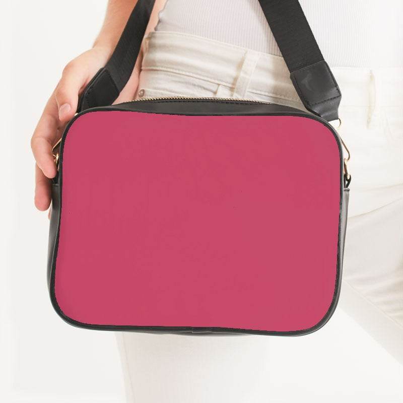 Medium Pink Crossbody Bag (RPI3-ME-ME) - Woman Front CloseUp