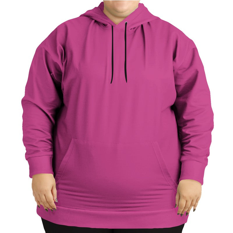 Medium Pink Hoodie PLUS (PIM1-ME-ME) - Woman Front PLUS