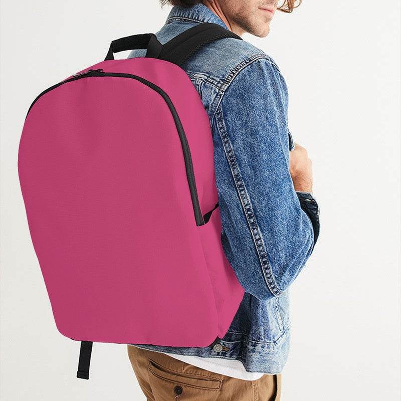 Medium Pink Waterproof Backpack (PI-ME-ME) - Man CloseUp
