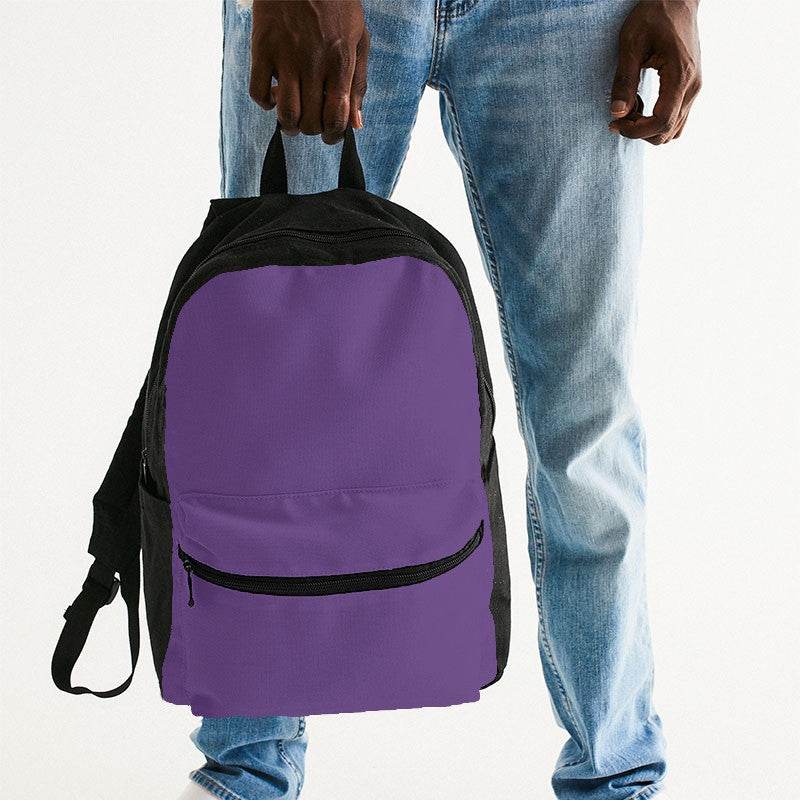 Medium Purple Canvas Backpack (MPU3-ME-ME) - Man Holding