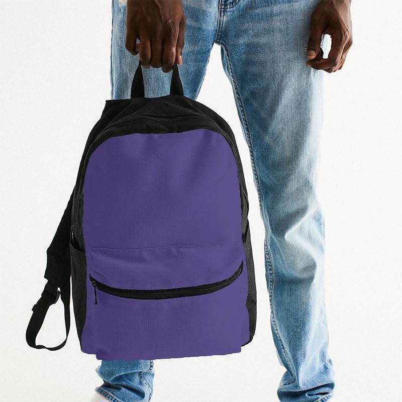 Medium Purple Canvas Backpack (PUI1-ME-ME) - Man Holding