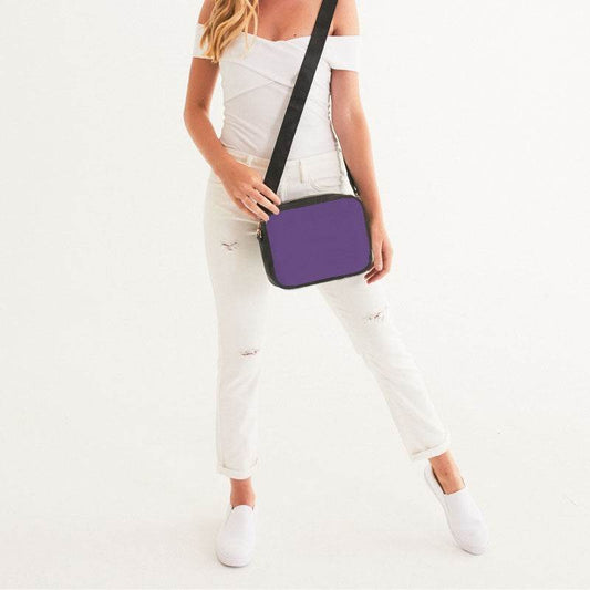Medium Purple Crossbody Bag (MPU3-ME-ME) - Woman Front