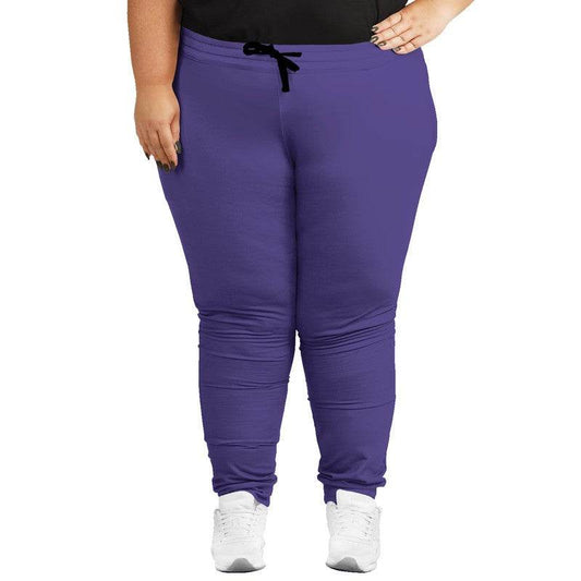 Medium Purple Joggers PLUS (PUI1-ME-ME) - Woman Front PLUS