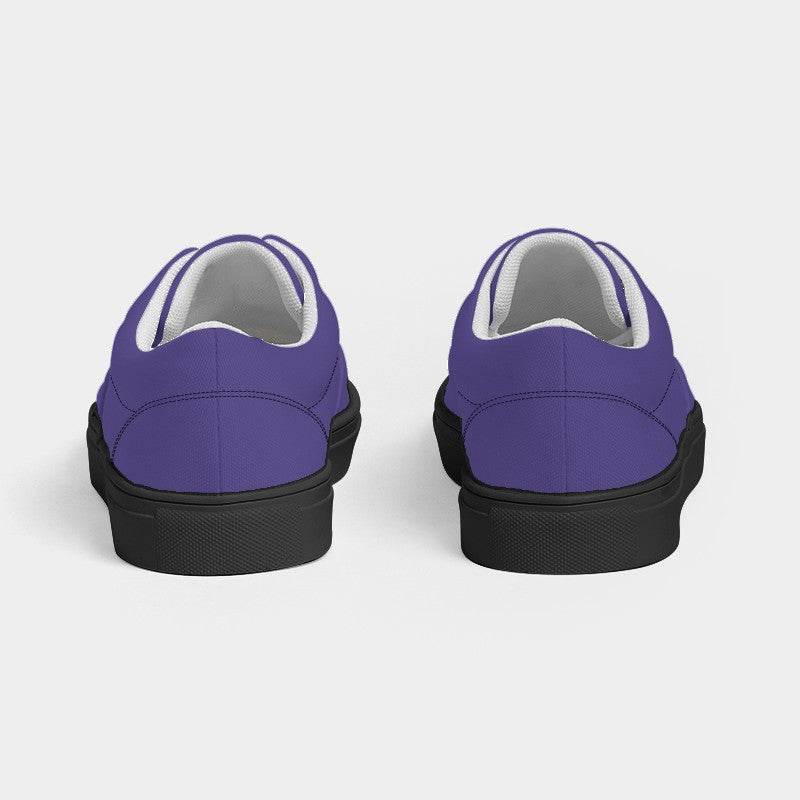 Medium Purple Men's Canvas Sneakers (PUI1-ME-ME) - Back