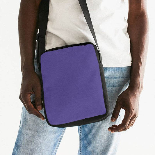 Medium Purple Messenger Pouch (PUI1-ME-ME) - Man Front CloseUp