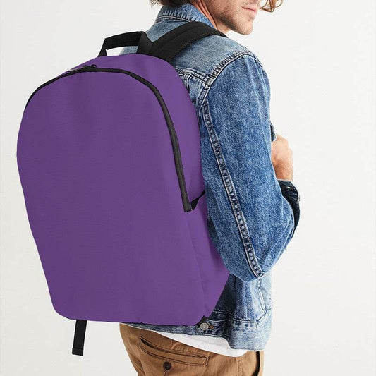 Medium Purple Waterproof Backpack (MPU3-ME-ME) - Man CloseUp
