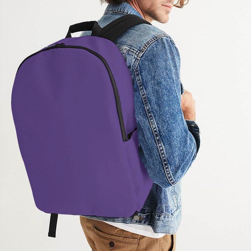 Medium Purple Waterproof Backpack (PU-ME-ME) - Man CloseUp