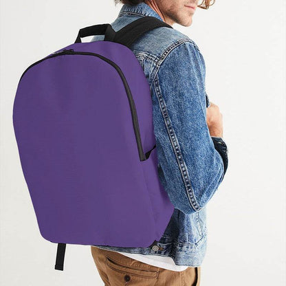 Medium Purple Waterproof Backpack (PU-ME-ME) - Man CloseUp