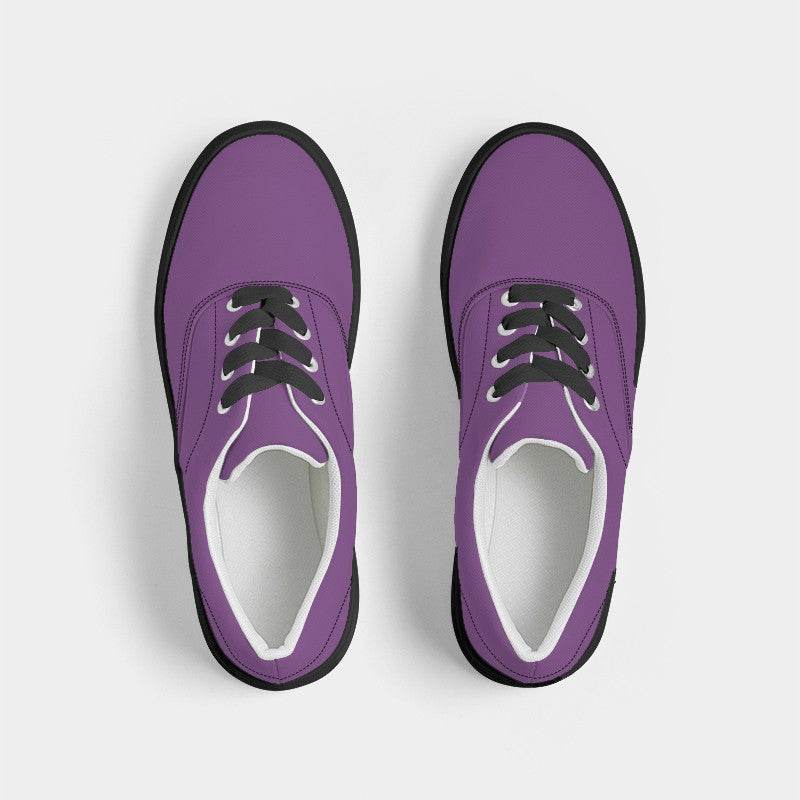 Medium Purple Women's Canvas Sneakers (MPU1-ME-ME) - Top