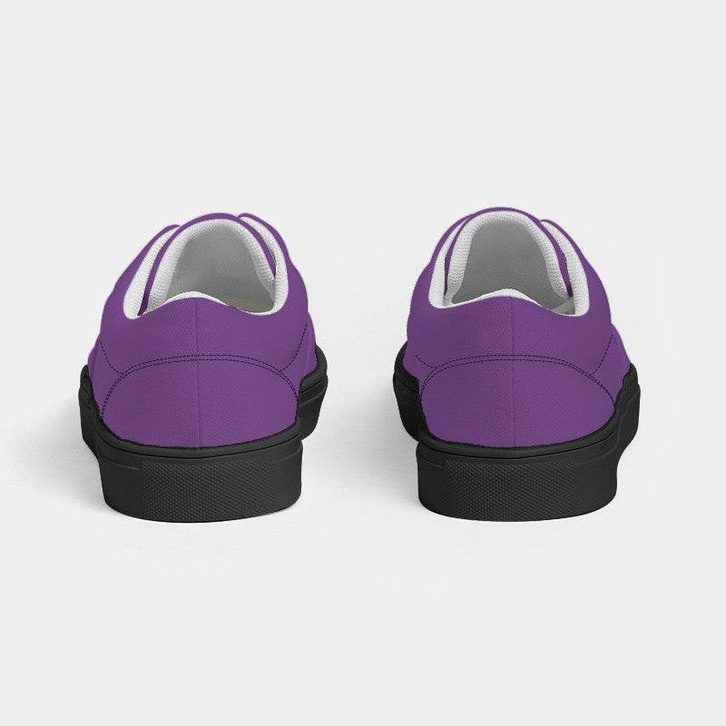 Medium Purple Women's Canvas Sneakers (MPU2-ME-ME) - Back